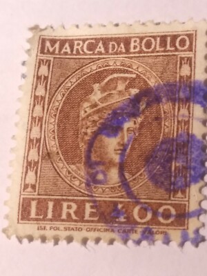 Stamp Mark Lire 400