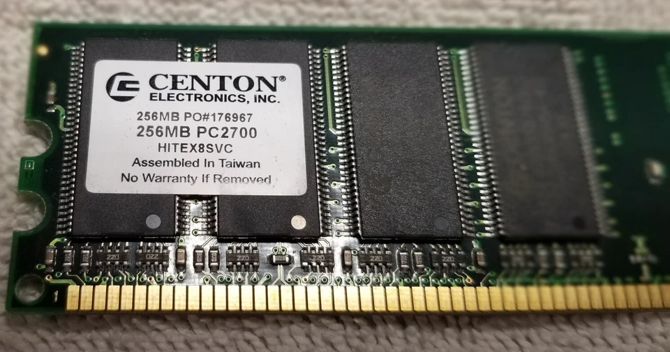 Centon 1.25GB PC3200 512MBx2 PC3200 400MHz DDR &256mb PC2700 Memory Mac rdy - Image 3 of 3
