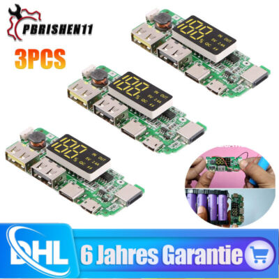 18650 Ladeplatine Dual USB 5V 2.4A 18650 Lithium Batterie Laderegler DIY Mobile