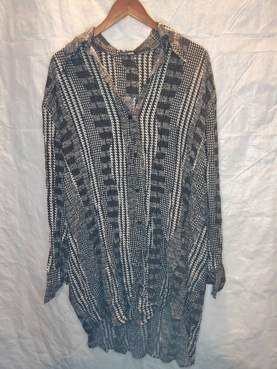 Fashion Nova Button Down shirt Dress Size Xl | eBay