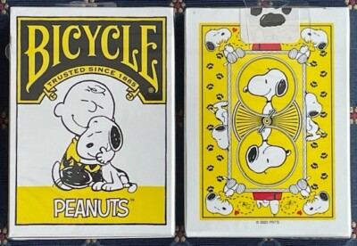 Bicycle Peanuts Snoopy Charlie Brown playing cards USA SELLER