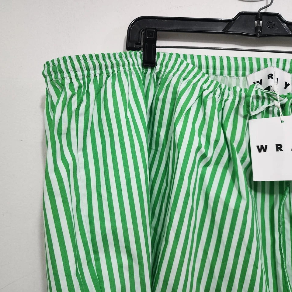 Pantalones Cortos de Playa WRAY NYC Vientosos Helecho Rayas Algodón Gran Tamaño Cintura Alta Talla 6X Foto 4 de 4