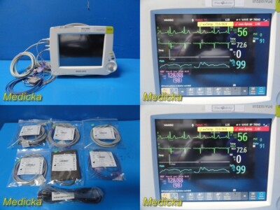 2011 Philips MP30 Monitor (M8002A) W/ Patient Leads & M3001A MMS Module ~ 31431