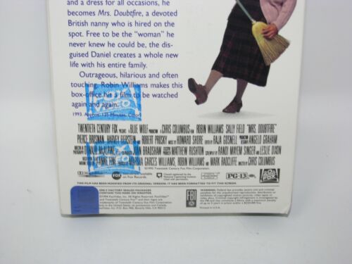 Rare 1st Press - Mrs. Doubtfire VHS 1994 - Factory Sealed & Watermarked - Bild 3 von 9