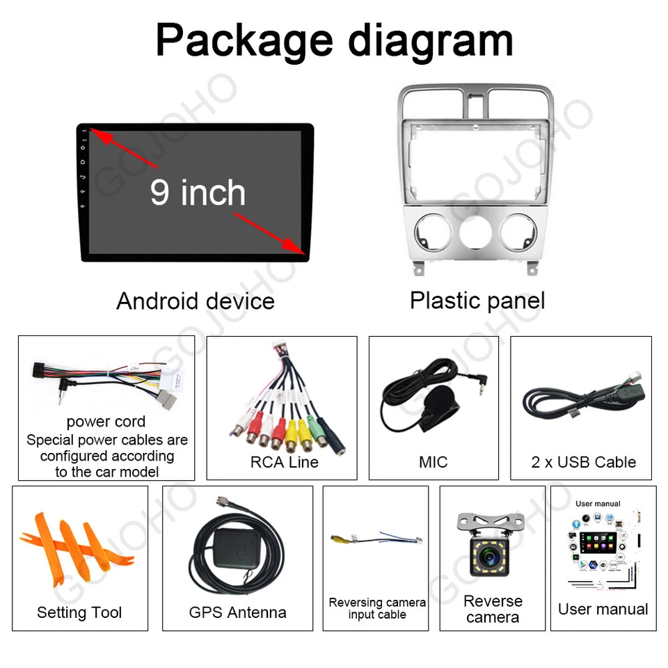 4+64G ANDROID 13 ]CARPLAY CAR STEREO RADIO GPS NAVI FOR SUBARU FORESTER 2002-08 - Image 4 of 4