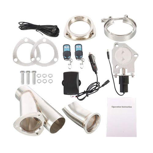 2.5'' Stainless Exhaust Valve Exhaust Motor Pipe Flange Kit with Remote Control - Picture 12 of 17