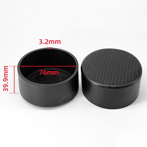6mm - 80mm PVC Gummi Kappe Schwarz Rund Rohrkappen Stuhlbeinkappen Endkappen - Picture 30 of 31