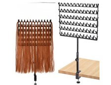 Braiding Hair Rack Desktop 144 Pegs Height Adjustable Braiding Rack, 360 Rotatio