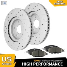 Front Brake Disc Rotors+Ceramic Pads For Nissan Pathfinder Murano INFINITI QX60