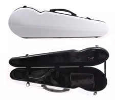 4/4 Violin Case Carbon Fiber Hard Shell Violin Box Backstraps Shoulder Comfort