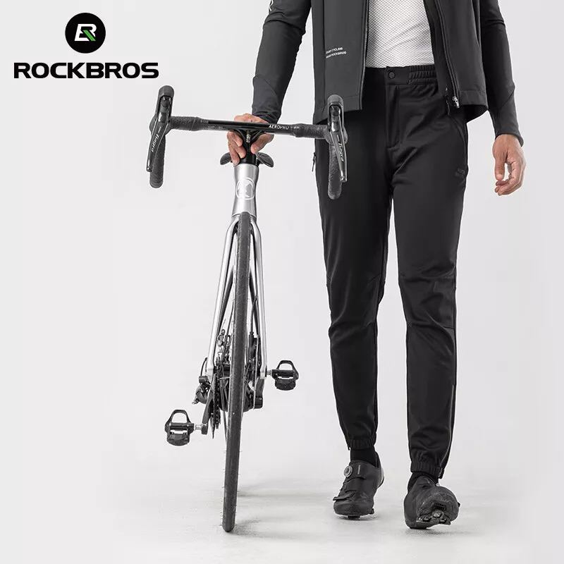 ROCKBROS Winter Cycling Pants Outdoor Sports Fleece Warm Windproof Bike  Trousers