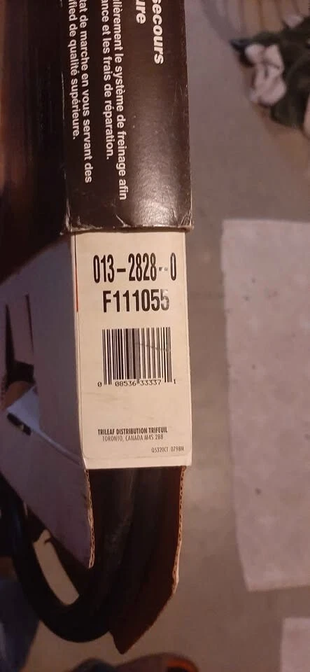 Front parking brake cable for Pontiac Fiero 84-88-Wagner/Certifed - Изображение 2 из 2