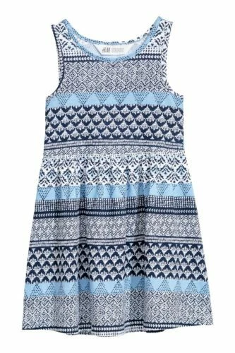 H&M 100% Cotton Sleeveless Knee Length Dresses for Girls