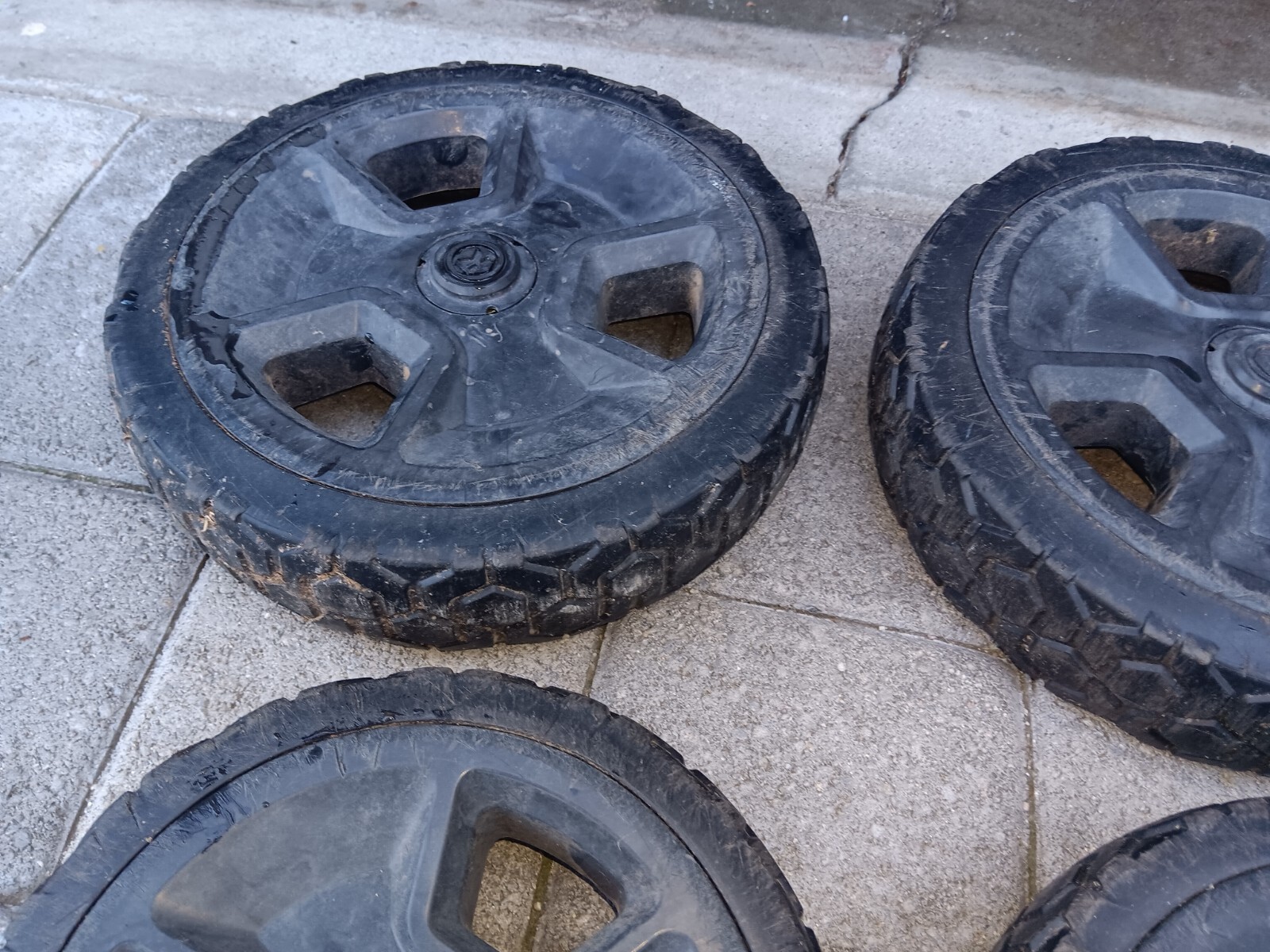 OEM Kobalt KM2180B06 Electric Push Mower FRONT AND REAR WHEELS eBay