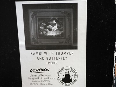 Disney Parks Bambi With Thumper Gallery Of Light By Olszewski