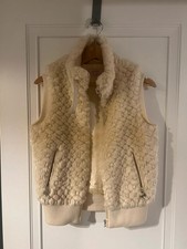 Matthew Williamson Faux Fur Gilet Y2k Size 8/10