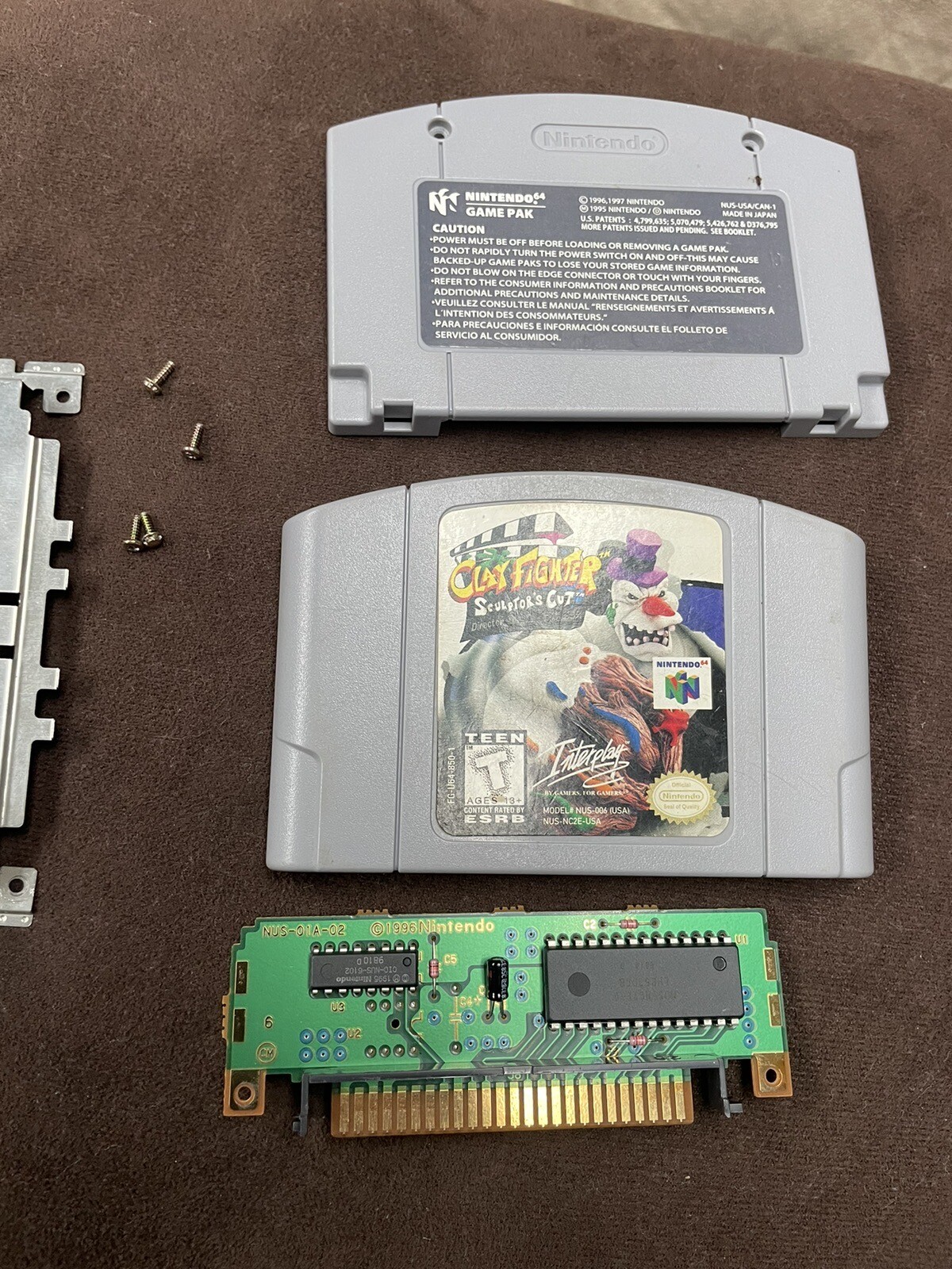 Clay Fighter Sculptor's Cut Nintendo64 N64 Authentic Cart Working