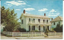 Postcard - James Whitcomb Riley Home, Greenfield IN - Unposted (1960s). #25337-8
