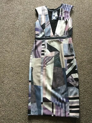 BNWT River Island Patterned Shift Dress - Size 8