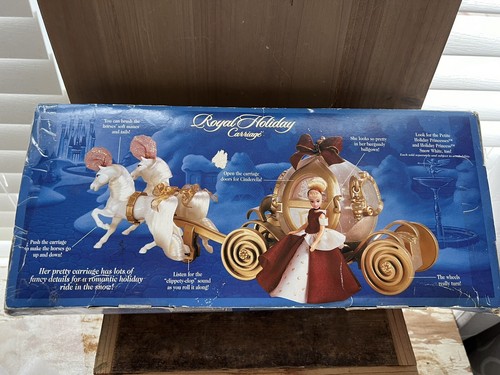 Disney Cinderella Royal Holiday Horse/Carriage Doll Toy 1998 Mattel New19096 G65 - Picture 11 of 21