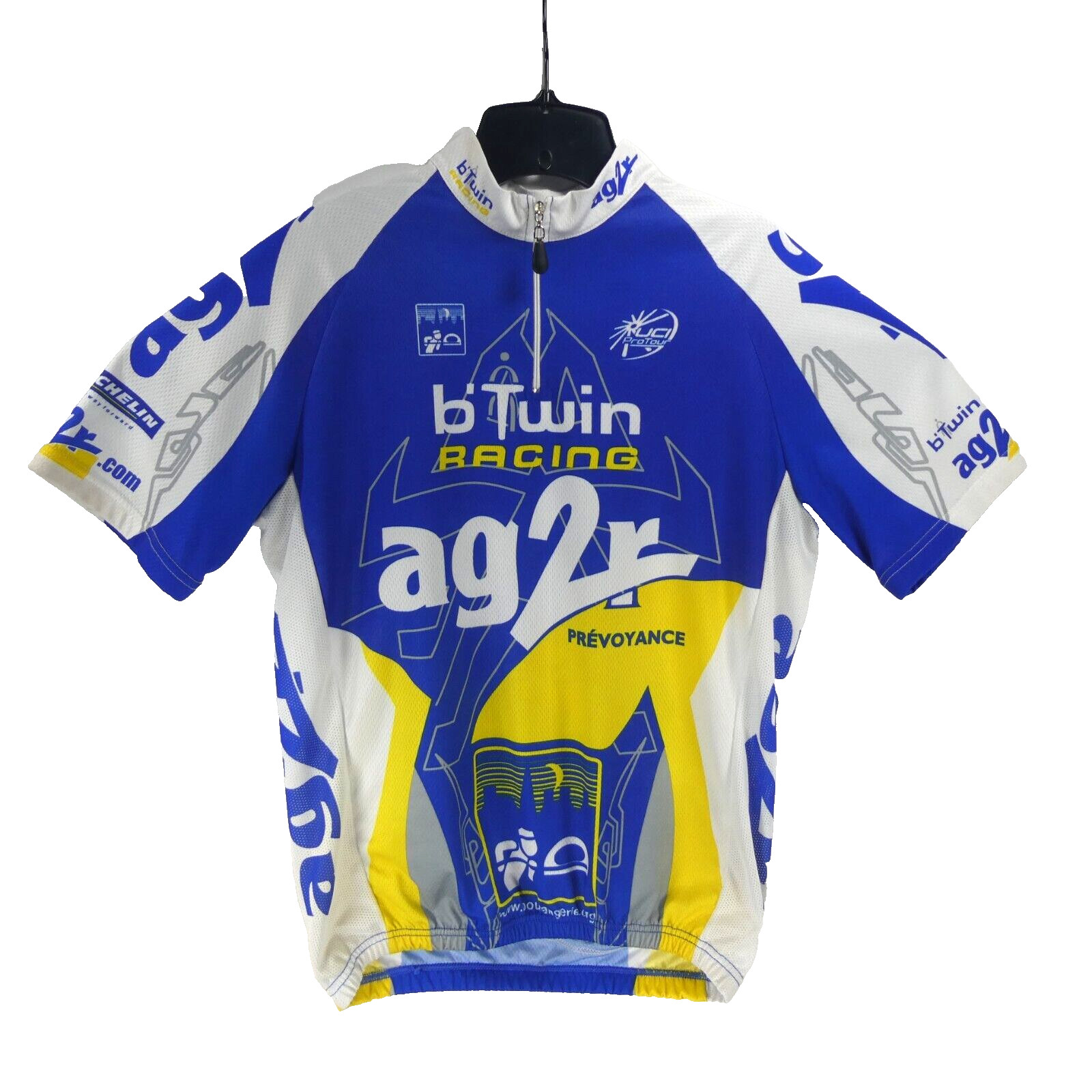 Zerie Men's Medium B Twin Racing team ag2r Cycling Jersey Mi