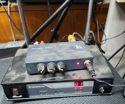 CHIAYO SDR-5116 UHF PLL Diversity Receiver w/Kramer 102MX, EU P.A. Antennas+Cab.