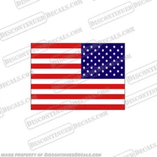 Fits Flag Decal - American - Left 8" x 10"