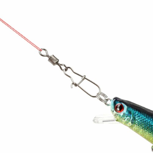 Fishing Rolling Connector Fishing Connector Swivels Interlock Pin Snap - Picture 7 of 15