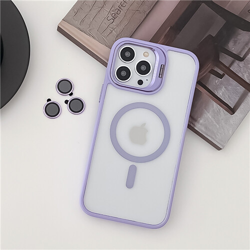 Magnetische Hülle mit Kamera Schutz Ring Ständer für iPhone 15 14 13 12 11 Pro Max - Bild 8 von 30