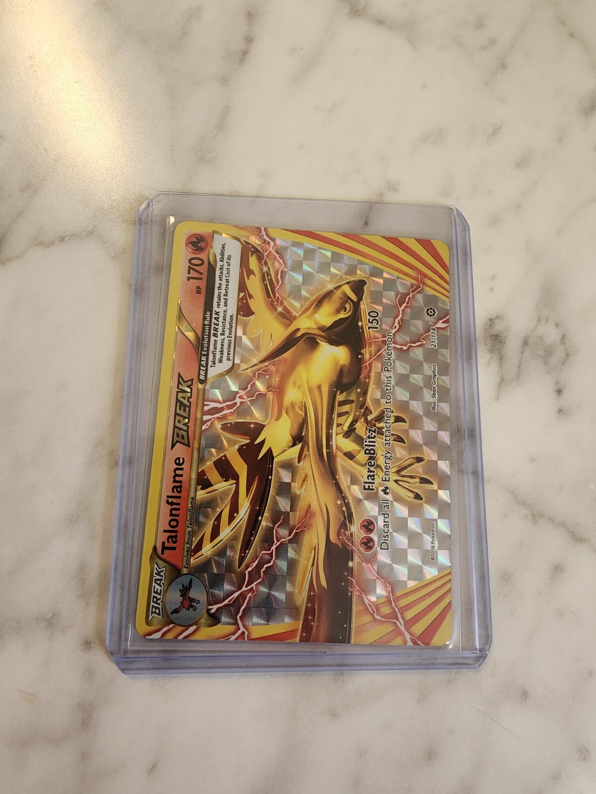 Talonflame Break - 21/114 Steam Siege Ultra Rare Pokemon - NM