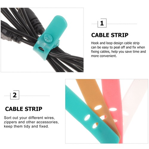 16 Pcs Kabel Halter Keeper Ladekabel Streifen Clip Kabel Wickler Krawatte - Bild 8 von 11