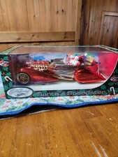 HOLIDAY HOTWHEELS SANTA'S CONVERTIBLE SPEEDSTER 2002 RED PRESENTS NEW IN BOX