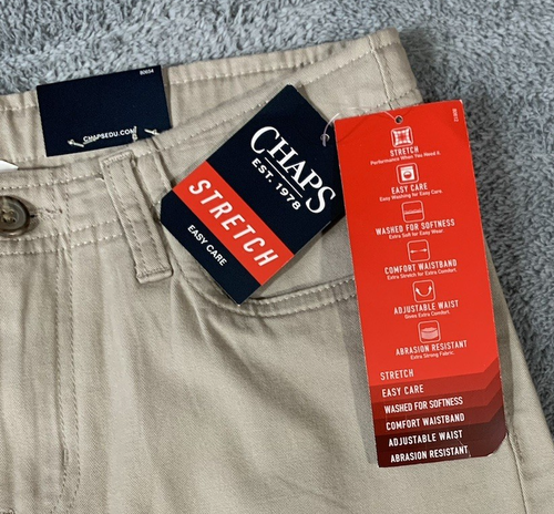Chaps Boys' Size 16 Stretch Twill School Pants Adjustable Waist Modern Fit NEW - Picture 6 of 16