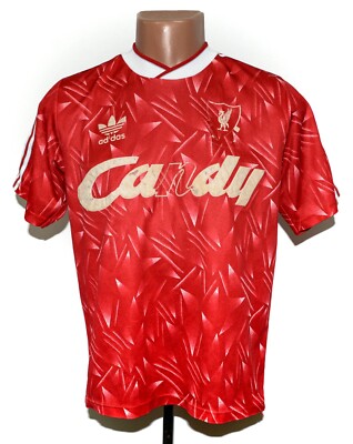 LIVERPOOL ENGLAND 1989/1990/1991 HOME FOOTBALL SHIRT ADIDAS S