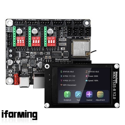 Makerbase MKS DLC32+TS35-R Offline Controller+Screen for Laser Engraving Machine