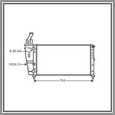 Radiateur Fiat 132