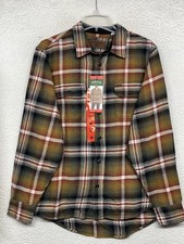 Orvis Perfect Flannel Shirt Mens Medium Plaid Button Up Long Sleeve Pockets