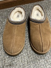 UGG Women's Tasman II Chestnut Braid Suede Upper Slippers Size 11