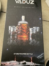 Vaduz Stormtrooper Set Decanter in Vetro con Coperchio/Tappo, Trasparente, 5pz con 4 Bicchieri