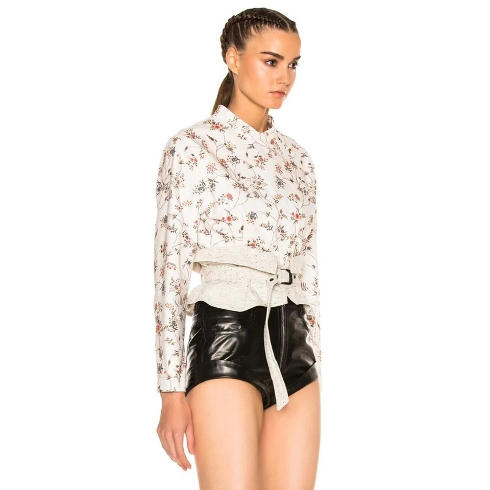 Chaqueta Isabel Marant Floral Teo Moto Talla 10 Nueva con Etiquetas Foto 2 de 4