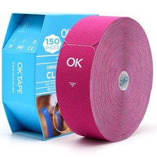 OK TAPE Kinesiology Tape Pre Cut Strips 150 PCS Elastic Cotton Latex-Free
