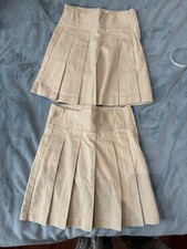 The Children's Place Khaki Pleated School Skirts Girls 6X/7 Slim 2-Pack