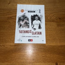 The Emirates FA Cup Semi Final Programme Man Utd Vs Tottenham 2017-18 exc cond