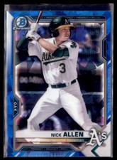 2021 Bowman Chrome Sapphire Nick Allen Athletics BCP-147