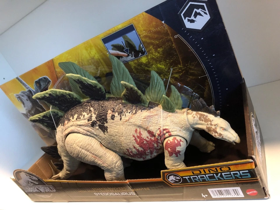 Mattel HLP24 - Jurassic World - Dino Trackers - Gigantic Trackers, Stegosaurus - Bild 4 von 4