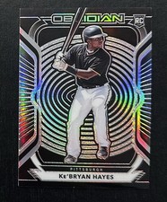 2021 Panini Chronicles Baseball MLB #5 Ke'Bryan Hayes Obsidian Pirates 🏴‍☠️
