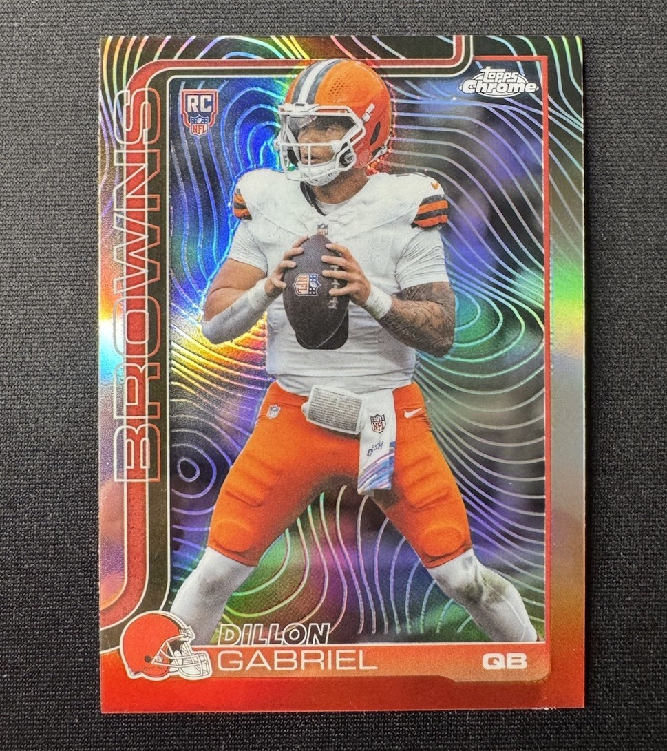 2025 Topps Chrome Dillon Gabriel RC Etch Variation #317 Browns SP SSP Rookie