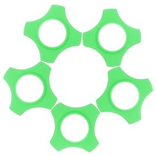 Microphone Anti-Roll Rubber Rings, 5 Pack  1.4 x 2.9"  Green