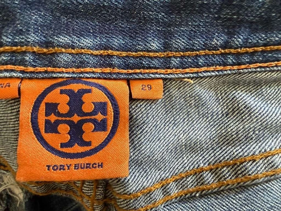 Tory Burch 经典 Tory 靴型牛仔裤 - 29 码 — 第 3/4 张图片