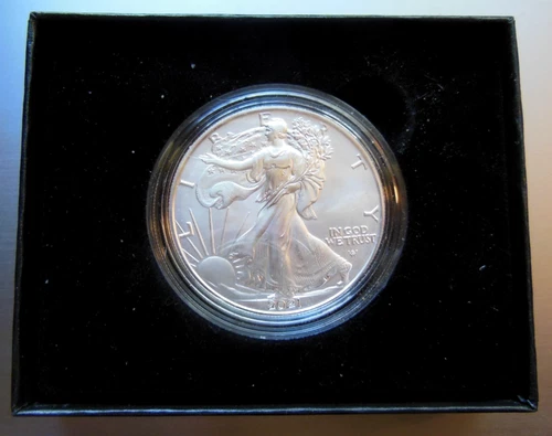 2021 W AMERICAN EAGLE TYPE  2 SILVER UNC. COIN FROM MINT WITH BOX & COA